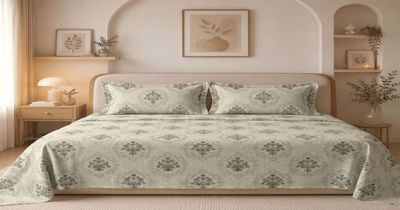 BSB HOME 225 TC Cotton feel Double Bed Bedsheet with 2 Pillow Covers,