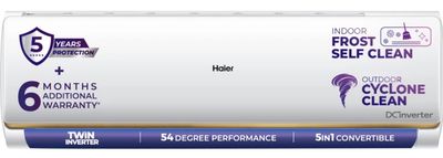 Haier 2026 Model 1.4 Ton 3 Star Split Twin Inverter AC (HSI48N-G3NB-I+HSO48-3NB-I, White)