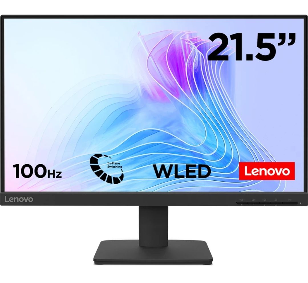 Lenovo L Series 55.88 cm (22 inch) Full HD LED Backlit IPS Panel with 16.7Mn Colors(100 Hz Refresh Rate)