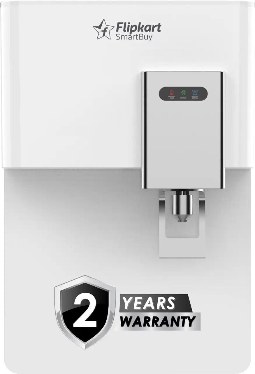Flipkart SmartBuy PureAura |Needs No Service for 2 Years | 9 L RO + UV + UF + Copper + Alkaline + Minerals Water Purifier (White)