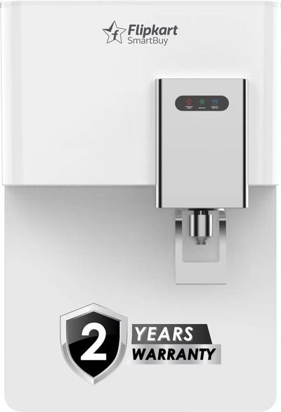 Flipkart SmartBuy PureAura |Needs No Service for 2 Years | 9 L RO + UV + UF + Copper + Alkaline + Minerals Water Purifier (White)