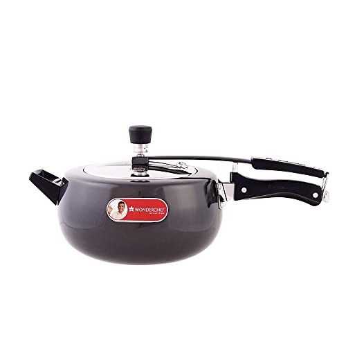 Wonderchef Taurus Hard Anodized Inner Lid Pressure cooker, 5 liter