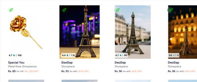 Bring Parisian Romance Home! DeoDap Metal Eiffel Tower Figurine [@ Just ₹93]