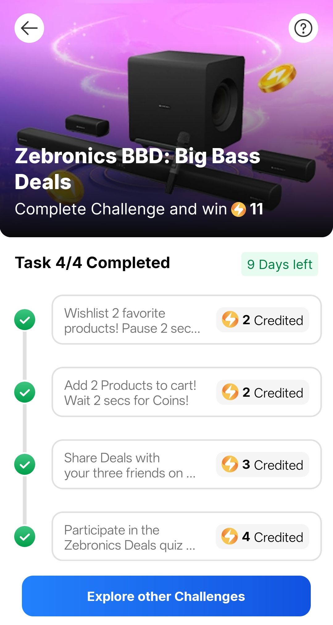 Earn Supercoin : Zebronics Big bass
