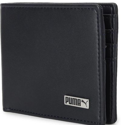 Puma Men Blue Artificial Leather Wallet - Regular Size