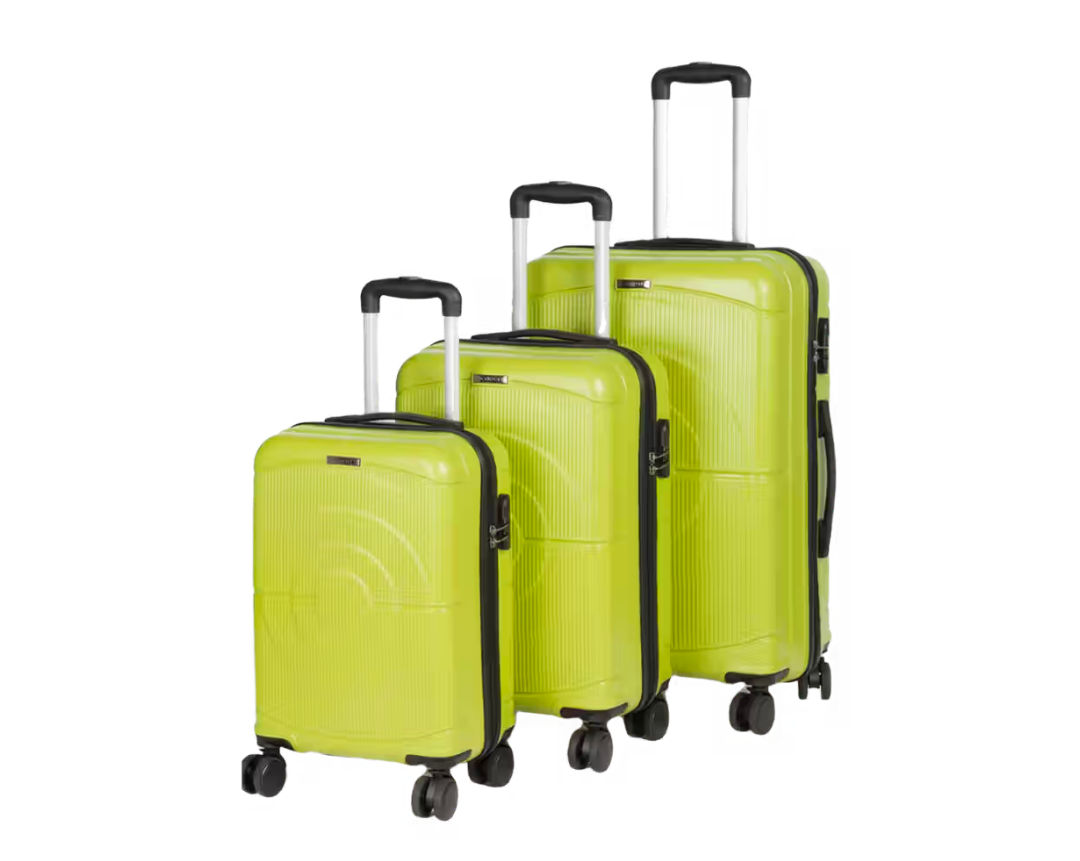 Instamart - Teakwood Leathers Bag Dart Unisex Set Of 3 Trolley Bag