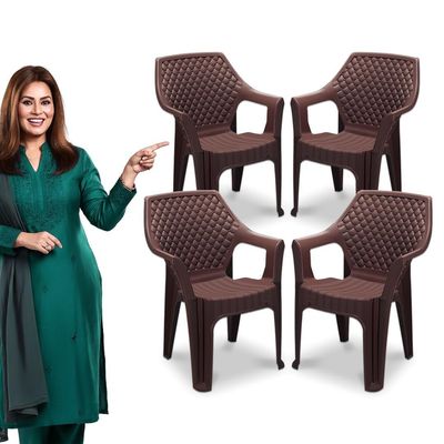 MAHARAJA Plastic Chair Set, Chair for Living Room, Home