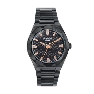Sonata Poze 9 with Quartz Analog with Sheet Metal Strap Watch for Men