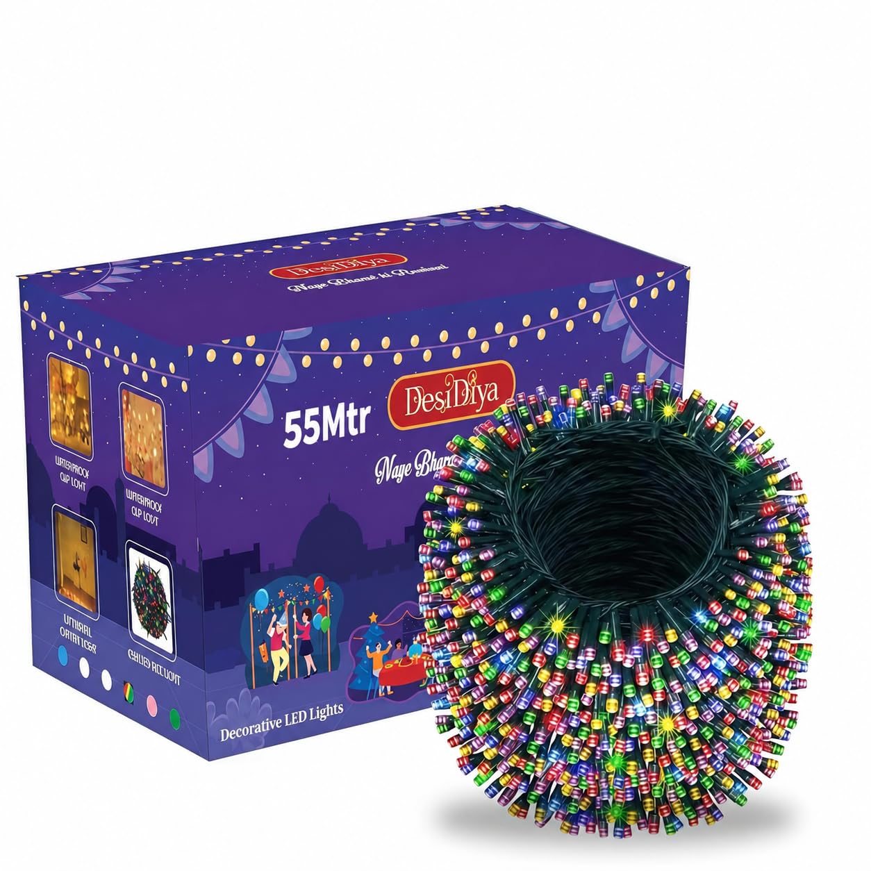 Desidiya ® Plastic 55 Meter LED Decorative String