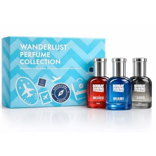 Bombay Shaving Company Wanderlust Perfume Gift Set for Men