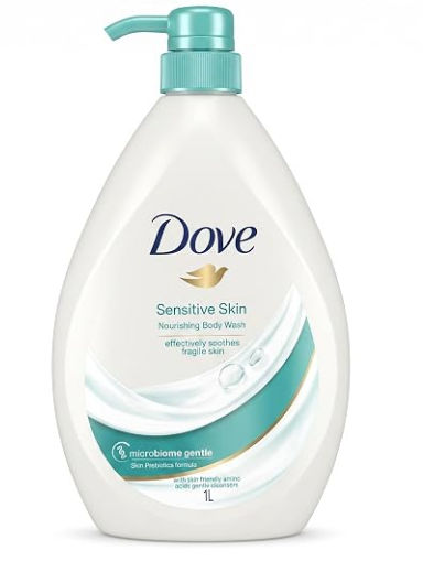 Dove Nourishing Body Wash for Sensitive Skin, 24Hrs Moisture Lock, 1L