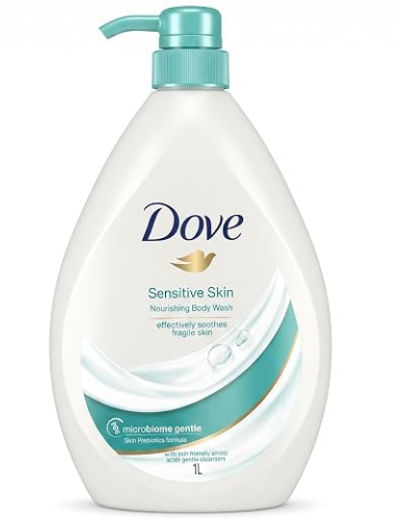 Dove Nourishing Body Wash for Sensitive Skin, 24Hrs Moisture Lock, 1L