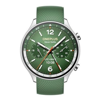 OnePlus Watch 2R with Wear OS 4 by Google,Snapdragon W5 Chipset,5 ATM,IP68 & BT Calling [Forest Green]