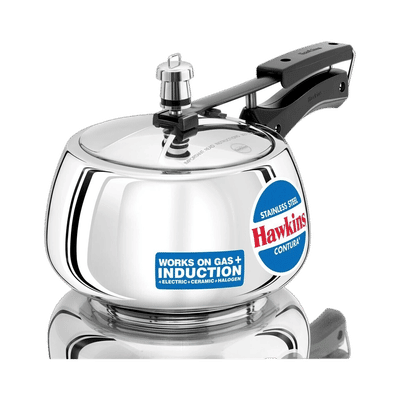 Hawkins Contura (SSC30) 3 L Induction Bottom Pressure Cooker (Stainless Steel)