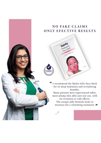 Digihaat: Sanfe Hydrojelly Face Mask For Brightening and Hydration, Enriched with Vitamin C