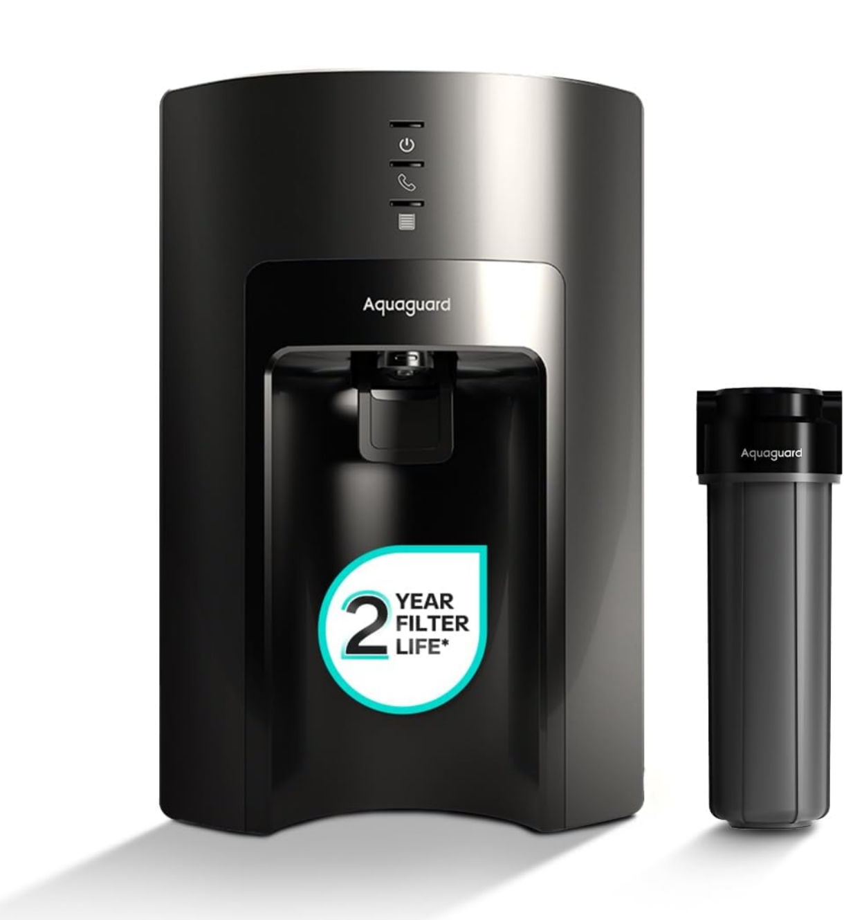 Aquaguard Sure Delight UV+UF 2X | 2 Year Filter Life | With Mega Filter | 6-Stage Purification | Suitable for Municipal Water Only (TDS <200 ppm) | India’s #1 Purifier*