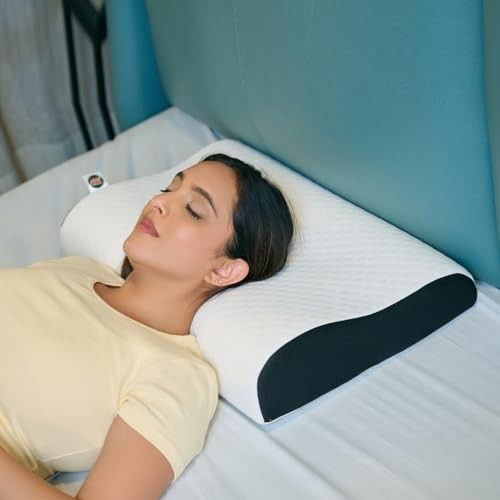 CareFoam Cervical Pillow, Memory Foam, 2-Year Warranty, 19 x 11 x 3.5 Inch