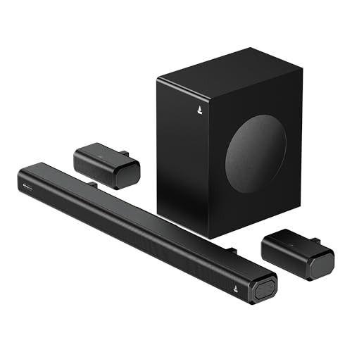 boAt Aavante Prime 5.1 5000D, Cinematic Dolby Audio, 500W Signature Sound,Home Theatre Soundbar Speaker (Premium Black)