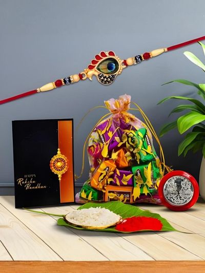 Buy DeoDap Rakhi & Chocolate Gift Set - Assorted Gifts for Unisex 34739761 | Myntra