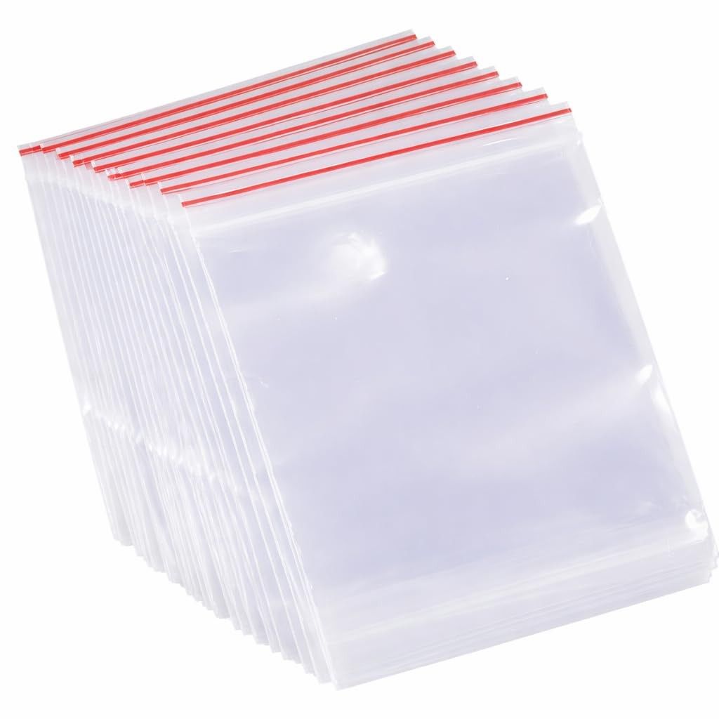 Sample: Zip Lock Clear Plastic Storage Bags 100 pack