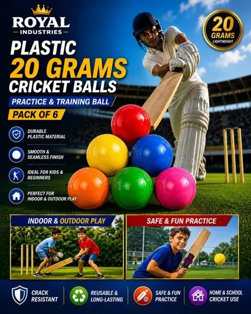 Master Your Batting Footwork With This Durable 6-Pack Of Practice Balls!