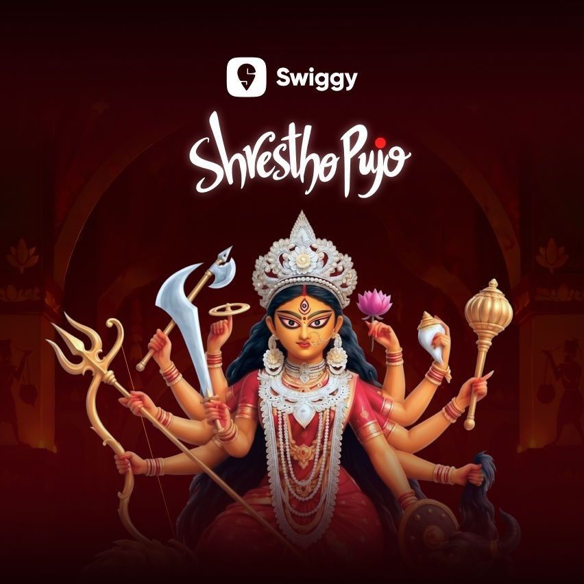 Earn swiggy cash 100 durga mahostva