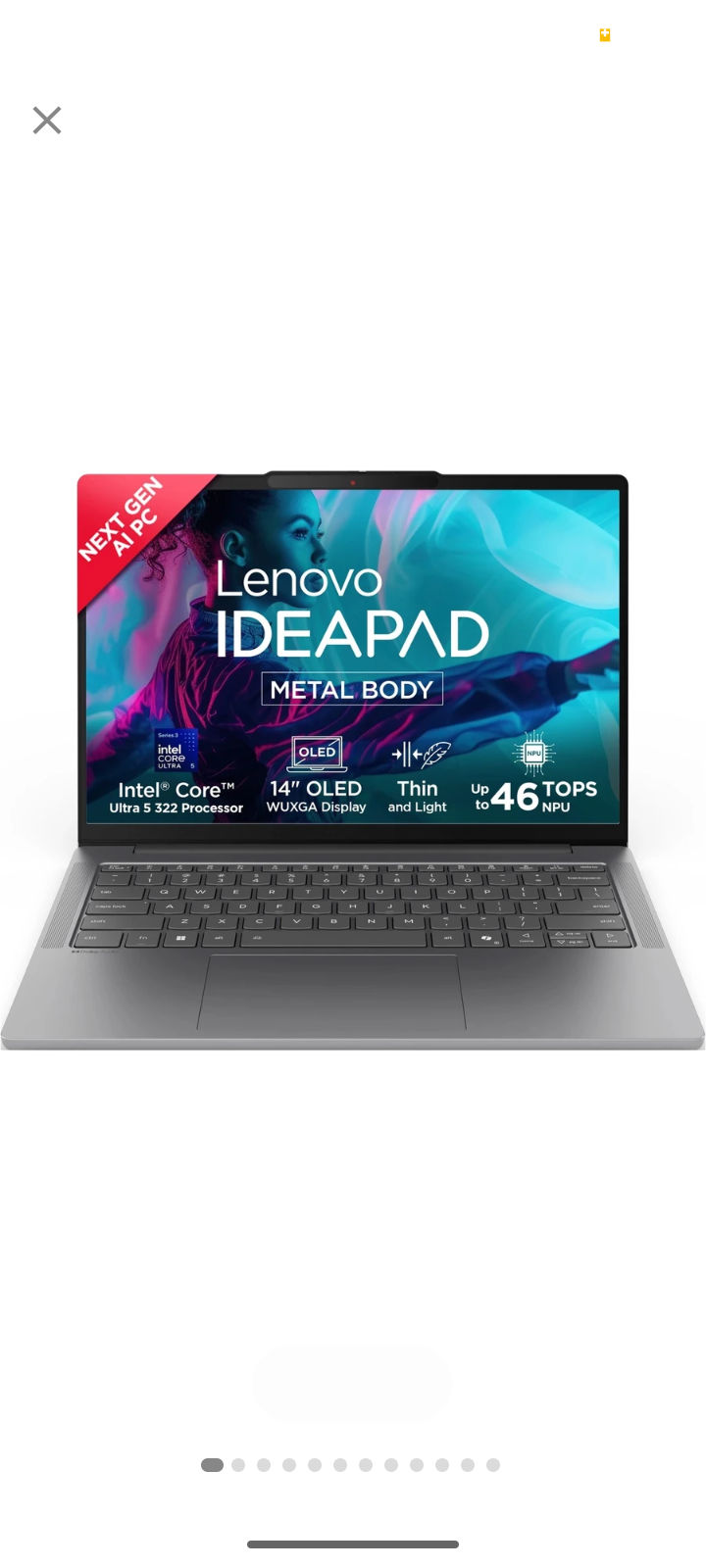 Lenovo IdeaPad Slim 5 (Gen 11) Next-Gen AI PC Intel Core Ultra 5 Series 3 322 - (16 GB/512 GB SSD/Windows 11 Home) IdeaPad Slim