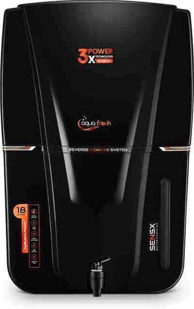 Aqua Frisch Prime Audi 18L RO+UV+UF+Copper+TDS Control Water Purifier (Black)
