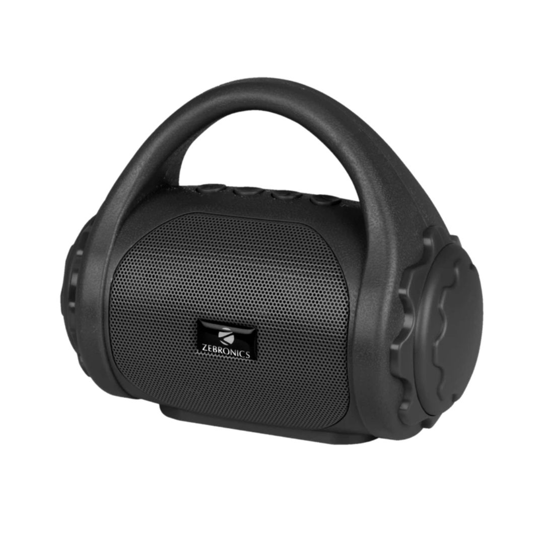 ZEBRONICS PSPK9 (County) Built-in FM Radio, Aux input 3 W Bluetooth Speaker (Black, Mono Channel)