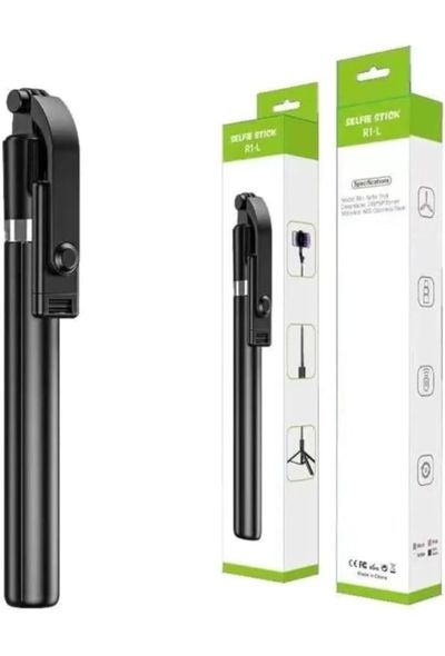 Back in stock - 5.6 ft Extendable R1-L 3-in-1 Bluetooth Selfie Stick with Tripod Stand & Wireless Remote, 360° Rotation Extendable Mobile Holder for Vlogging, Reels & Photography (10 Metre Remote Range)