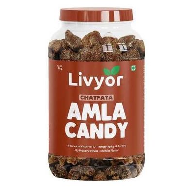 POP UPI - Livyor Dried Chatpata Amla Candy for eating | Dried and Spicy 1kg