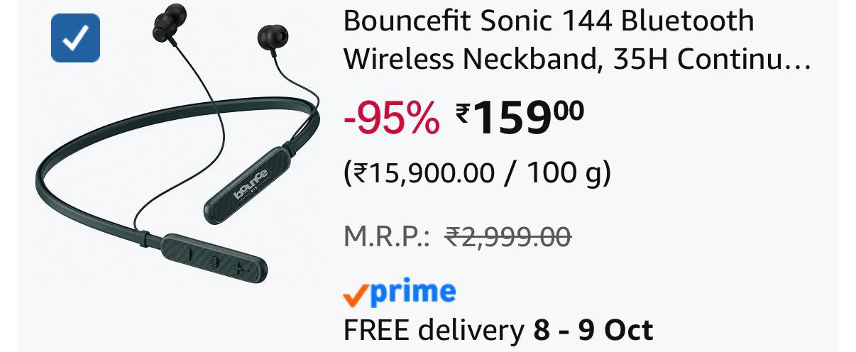 Bluetooth Earphone Neckband
