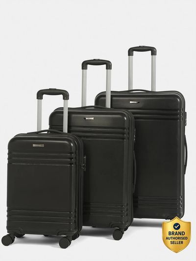 Teakwood Leathers Hard Body Set of 3 Luggage 8 Wheels - Unisex Te...more