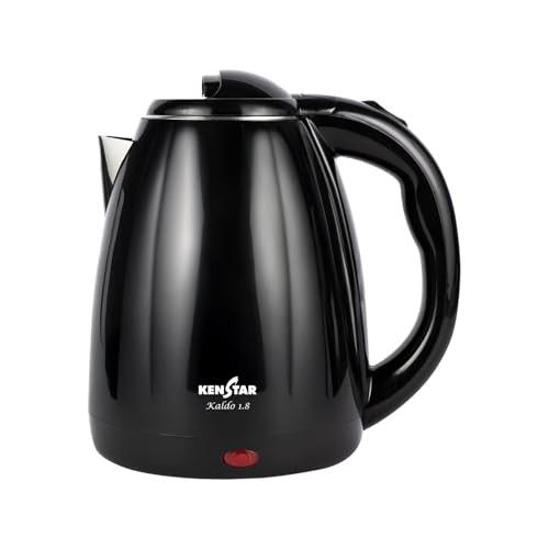 Kenstar KALDO 1.8 L Electric Kettle | 1350W | Cool-Touch Body | Black