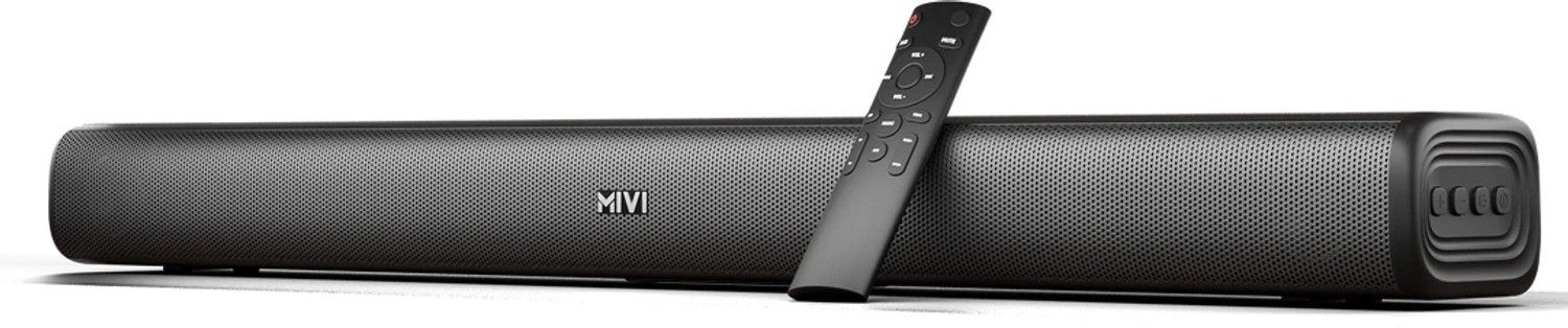 Mivi Fort Sonic 100 Soundbar, 2.2 Channel, Multi-Input & EQ Modes...more