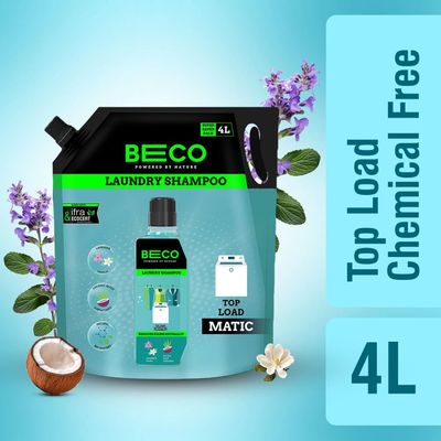 Beco Natural Top Fresh Liquid Detergent (4L) (₹88/ L)