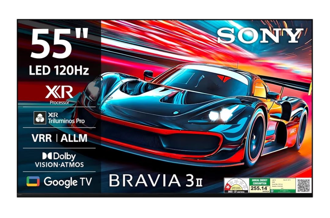 Sony 139 cm (55 inches) BRAVIA 3II Ultra HD Smart LED Google TV K-55XR30M2