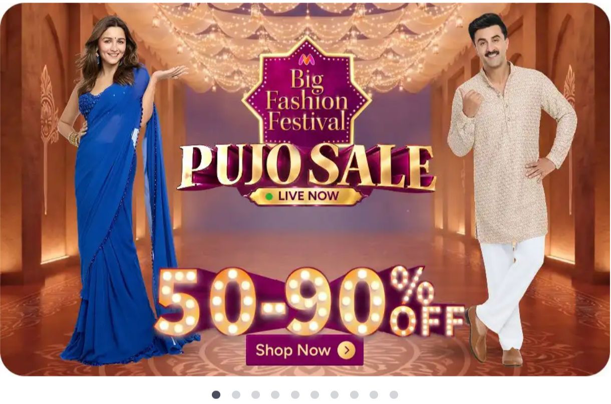 Myntra Big Fashion Festival PUJOSALE upto 90% off
