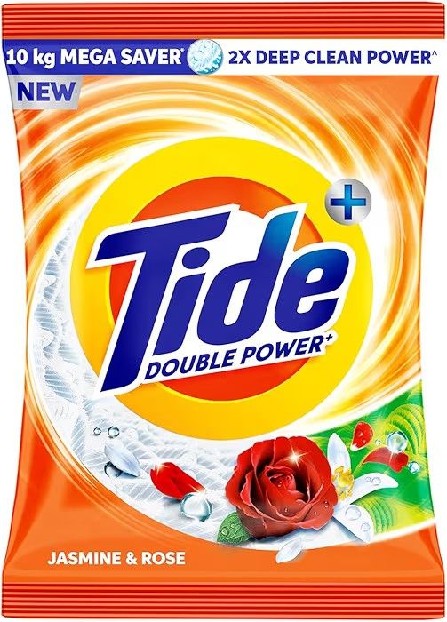 Tide Plus Detergent Washing Powder - 10kg Mega Saver Pack |