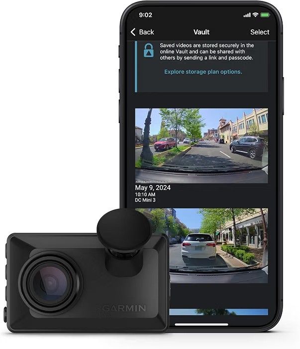 Garmin Dash Cam™ X110, Compact 1080p HD Dash Cam with a 140-degree Field of View, Built in Clarity™ Polarizer