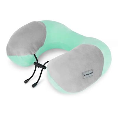 Zepto - Nasher Miles 100% Pure Memory Foam Travel Neck Pillow- Stable Neck Support- Navy Blue And Grey 1 pc