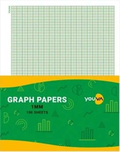 Youva Regular 1 ruled/1 graph 22cm x 28cm 68 gsm Graph Paper