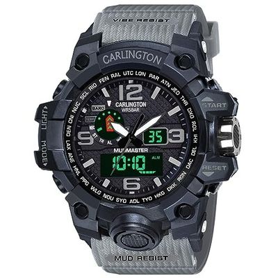 Carlington Resin Endurance Analog-Digital Sports Watch for Men and Boys-Ct 3344
