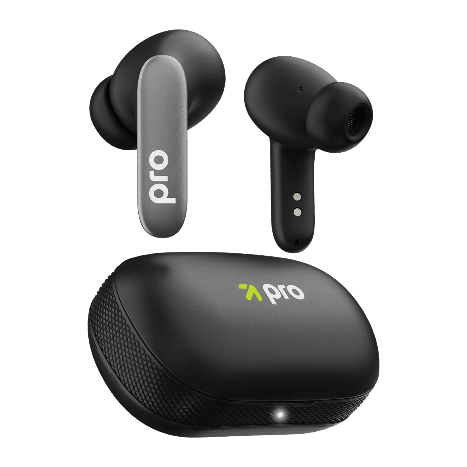 GOBOULT K60 TWS Earbuds with Environmental Noise Cancellation (IPX5 Water Resistant, Fast Charging, Black)