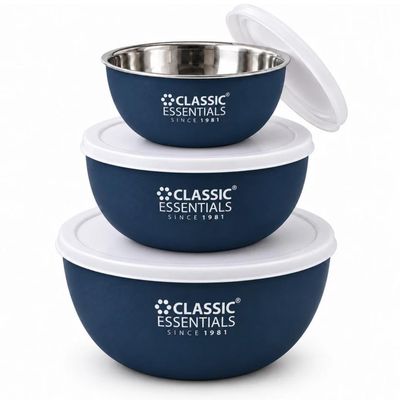 Classic essential Stainless Steel Storage Bowl Microwave Safe