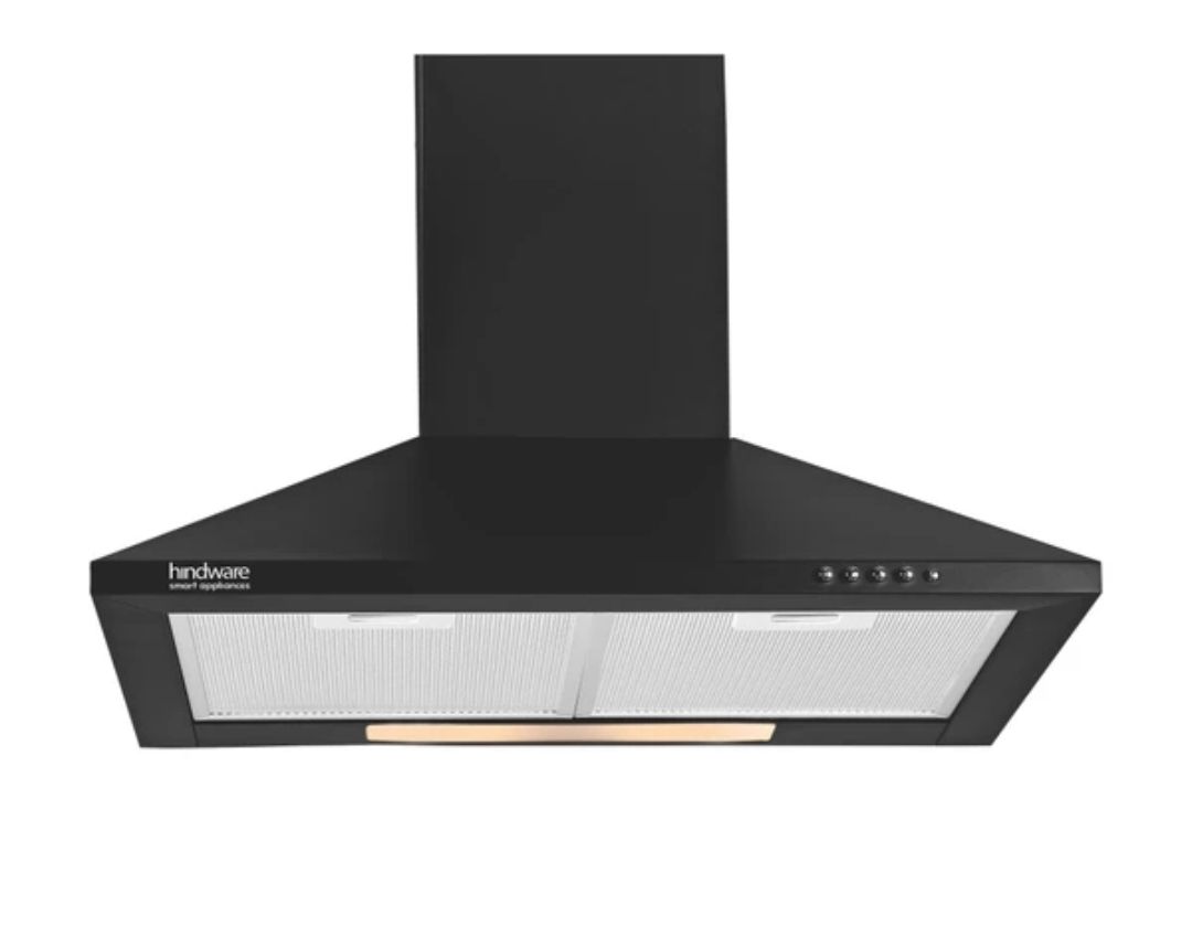 Hindware Clarissa 60 IN 750 CMH 59.5 cm|Chimney (Wall Mounted, Black)