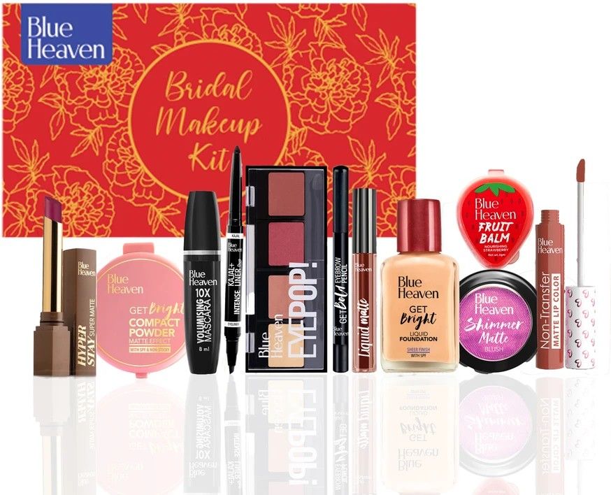 BLUE HEAVEN Bridal Makeup kit for Women (Pack of 11)