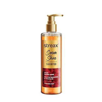 Streax Serum Shine Shampoo, 490ml | For Smooth & Shiny Hair