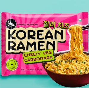 Yu Cheesy Veg Carbonara - Korean Ramen Noodles on Instamart