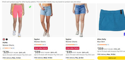Spykar Women's Light Blue Washed Slim Fit Denim Shorts | High-Waisted Stretch Cotton Jean Shorts